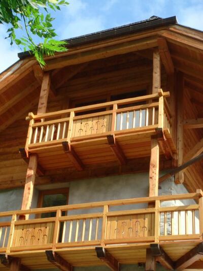 rénovation maison bois - vue balcon