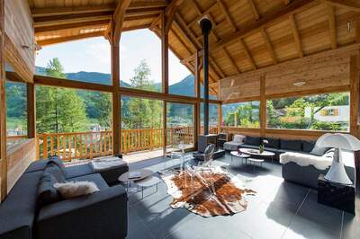 Chalet Wanaka - poteaux - poutres - photo - j.rambaud