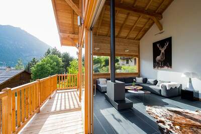 Chalet Wanaka - poteaux - poutres - photo - j.rambaud