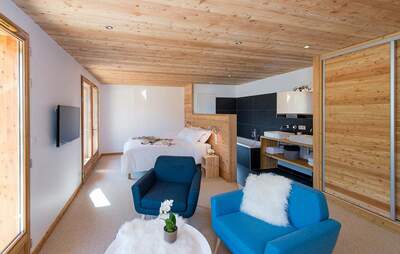 Chalet Wanaka - poteaux - poutres - photo - j.rambaud