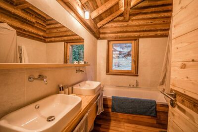 chalet ossature bois - salle de bain